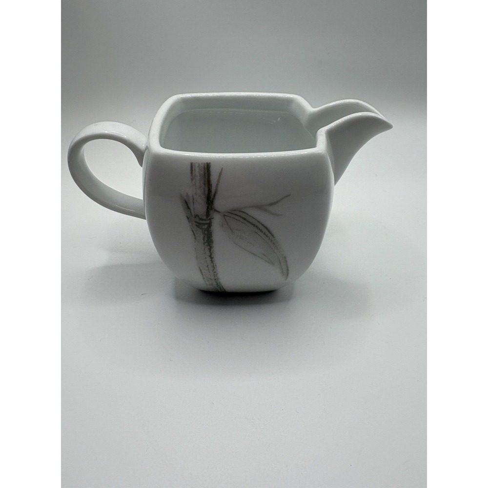 Studio Nova by Mikasa Silver Bamboo Y0814 Creamer Gray White Square
